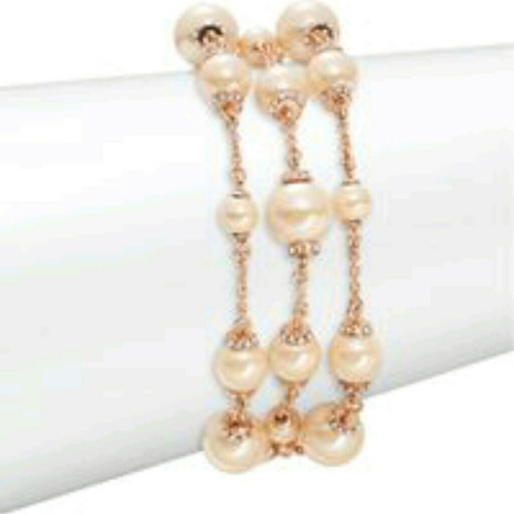 Kate Spade Pearls of Wisdom Rose Gold Bracelet - Picture 3 of 6